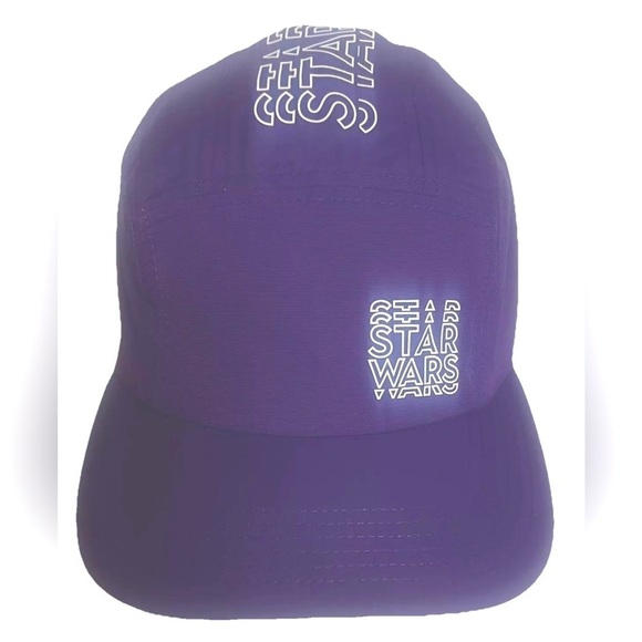 Disney Parks STAR WARS Purple 5 Panel Adult Unisex Athletic Dri-fit Hat Cap NEW - Picture 2 of 7